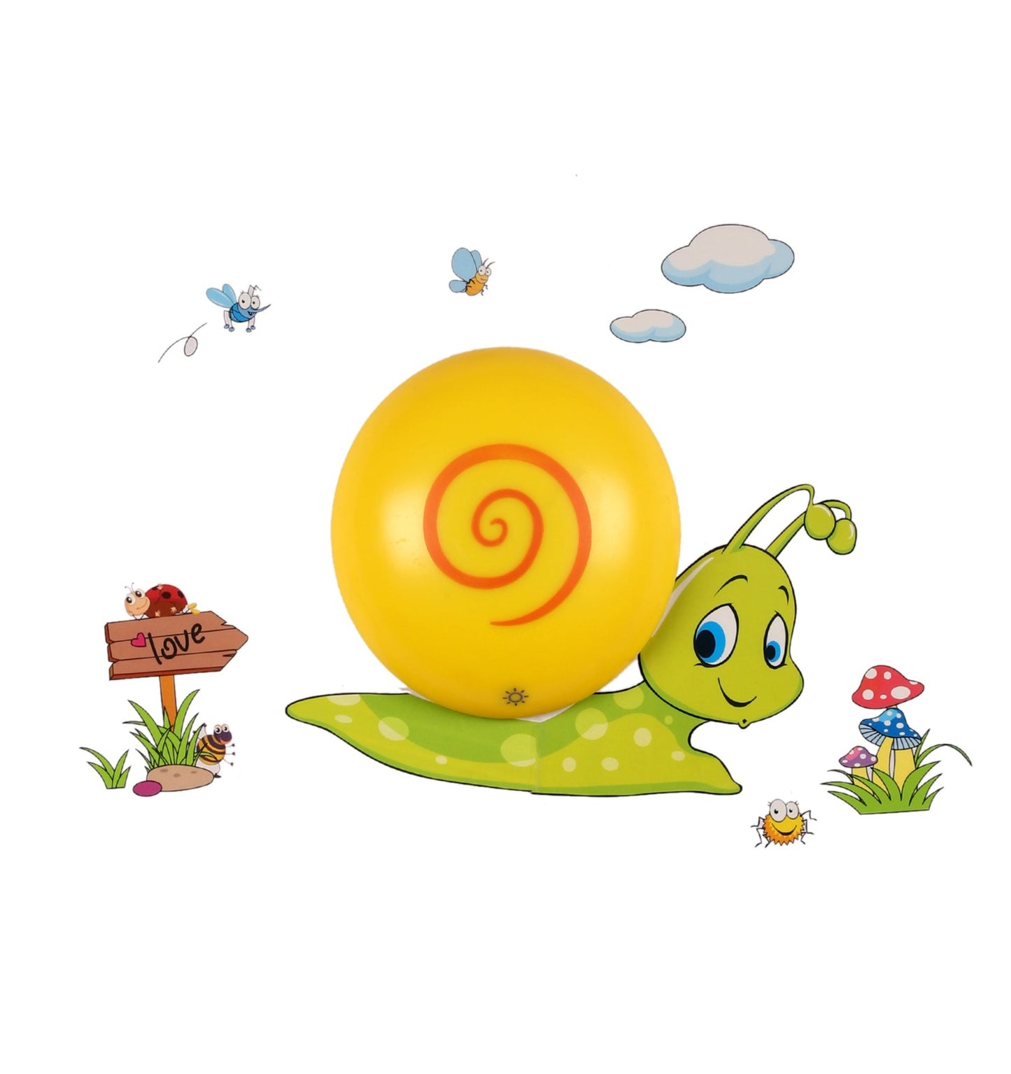 Wall Light Snail