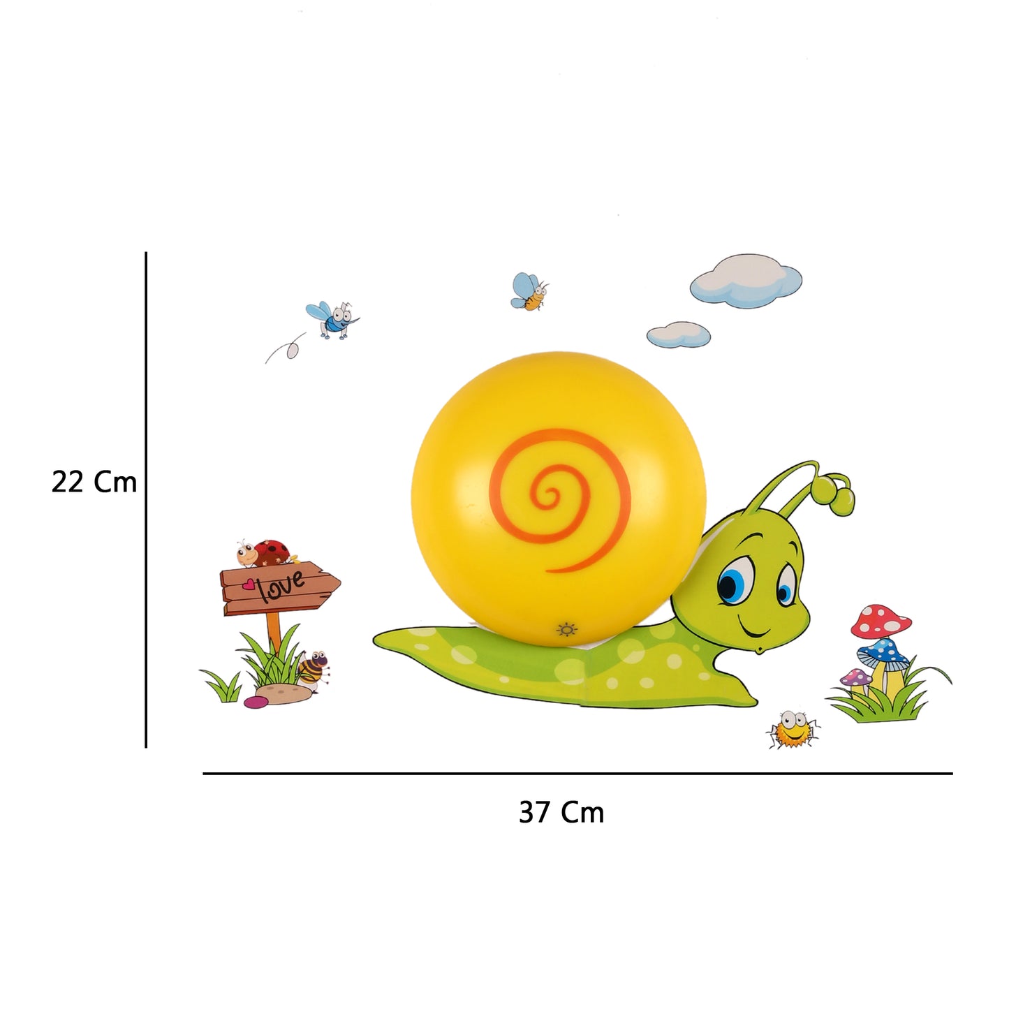 Wall Light Snail