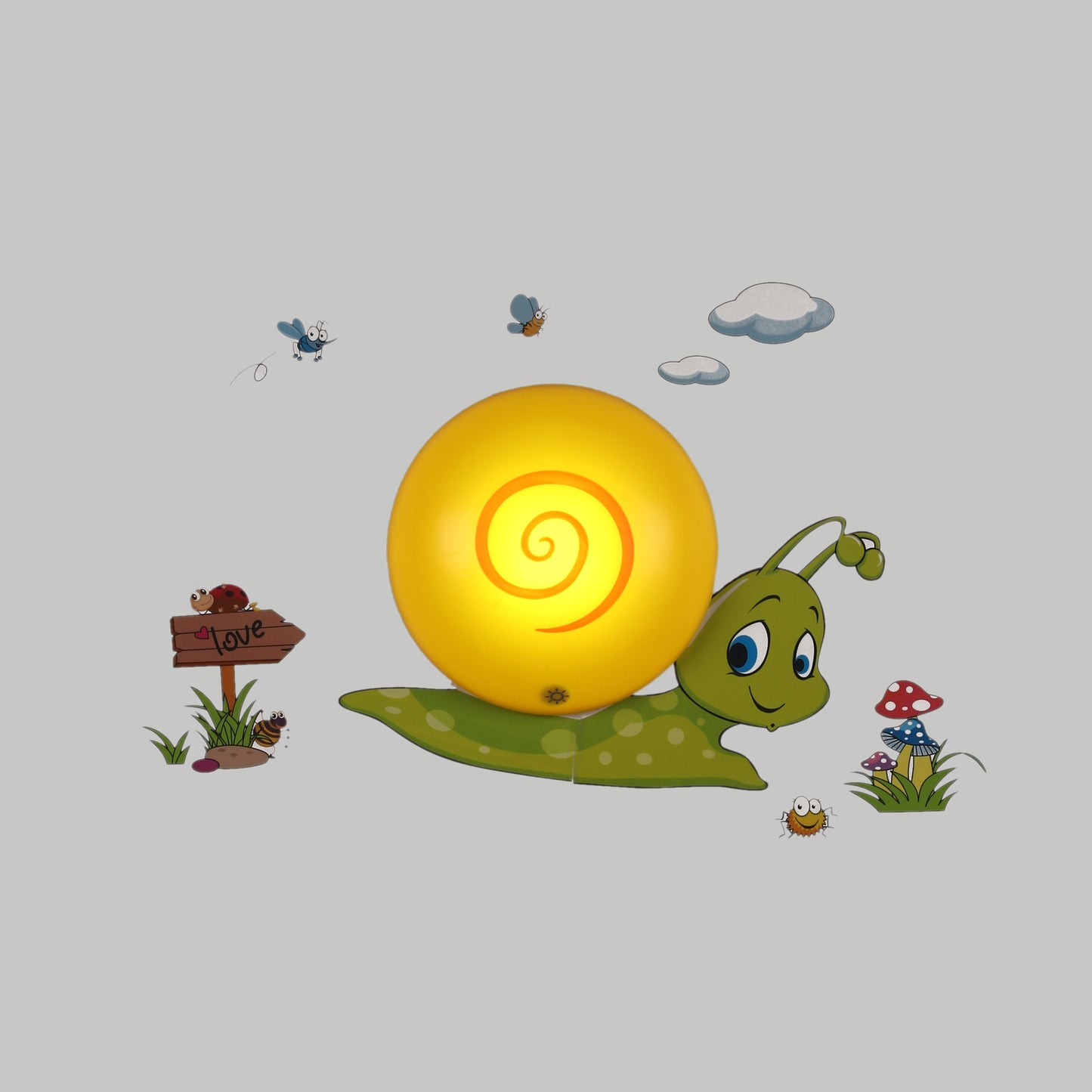 Wall Light Snail