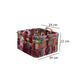 Cotton rope basket 34L x 34W x 22H cm multicolor large