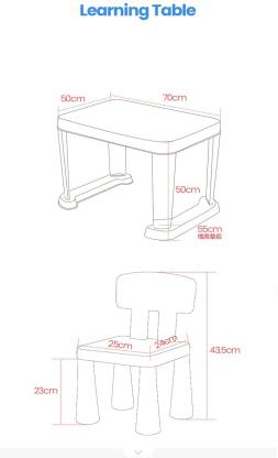 Study Table & Chair Set Orange (3-5yrs)