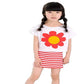 Girls' 2 piece Top White 3-4 Years