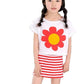 Girls' 2 piece Top White 3-4 Years