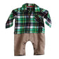 Baby Boys Plaid One Piece Romper 6-24 Months