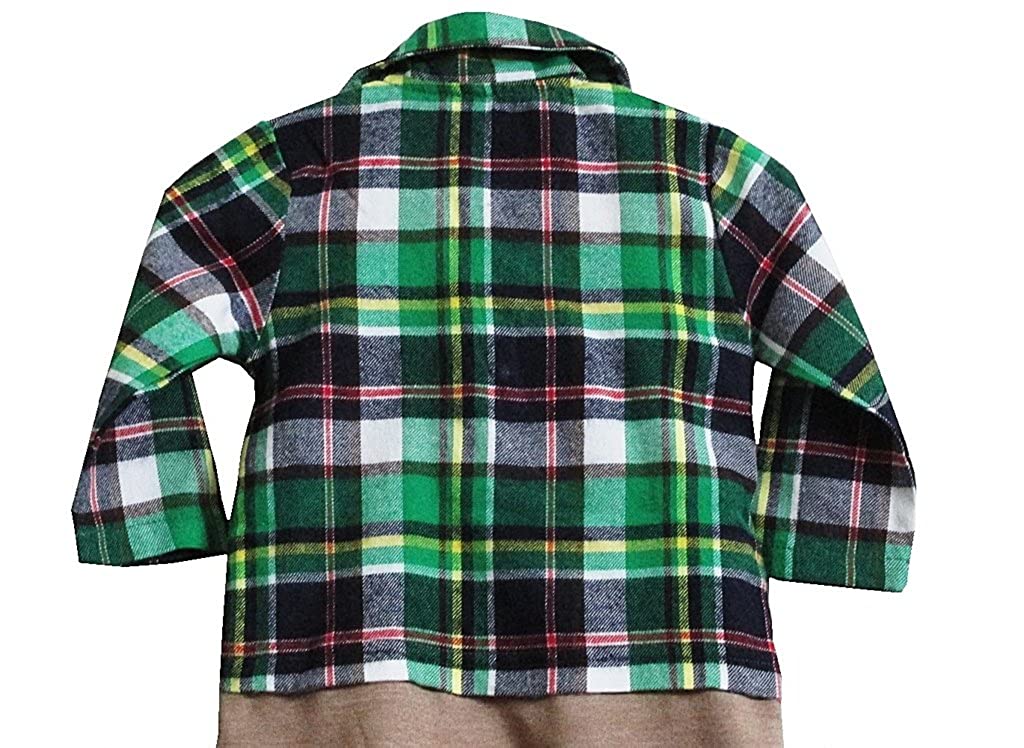 Baby Boys Plaid One Piece Romper 6-24 Months
