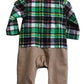 Baby Boys Plaid One Piece Romper 6-24 Months