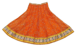 Baby Designer Lehenga Choli Golden Maroon 4-5 Years