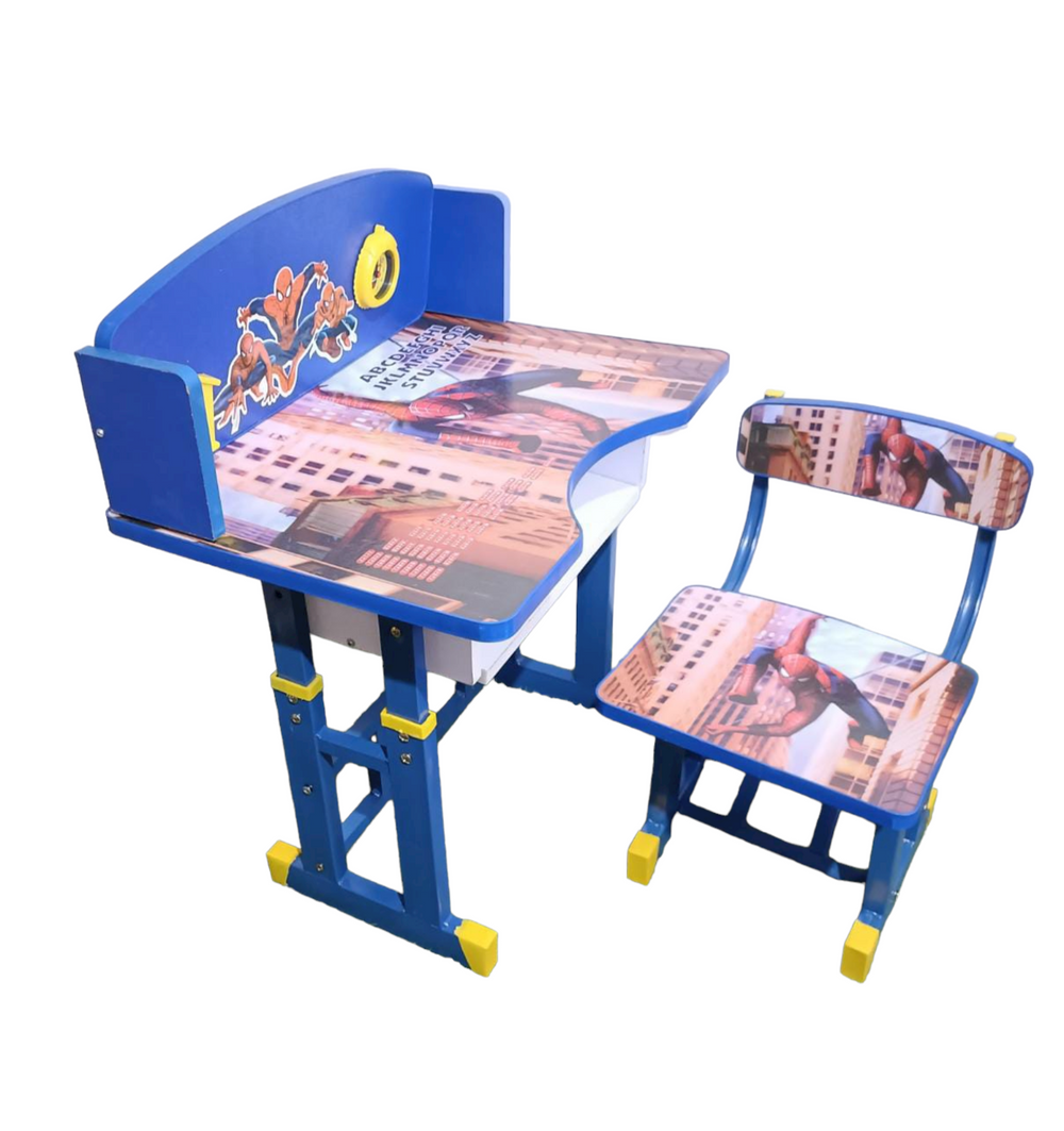 Height Adjustable Wood Desk Chair Blue (3-11 yrs)