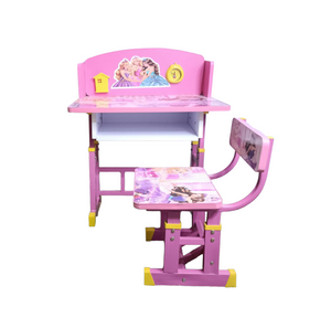 Height Adjustable Wood Desk Chair Pink (3-11 yrs)