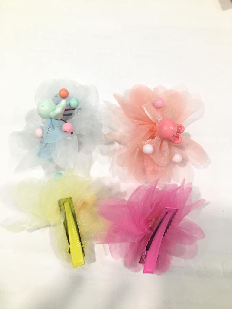 Fashionable Accessories for Hair clips For Baby Girl Set of 4