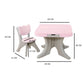 Desk Chair Set With Drawers Pink (2-8 yrs)