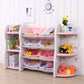 Toy Organizer Bins Shelf Pink