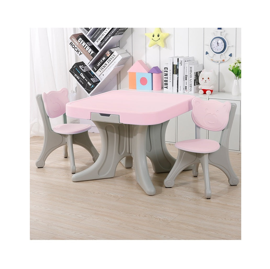 Desk Chair Set With Drawers Pink (2-8 yrs)