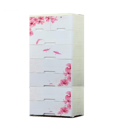 Pink Flower Chest of Drawer