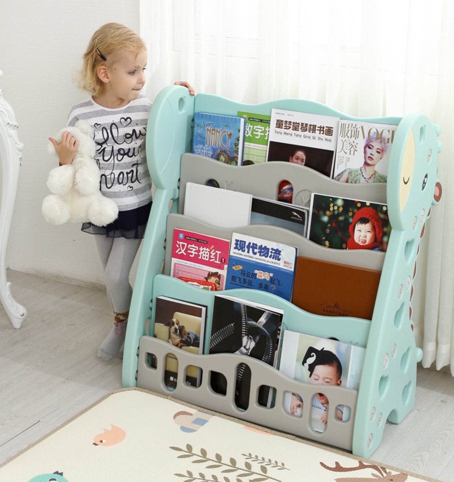 Deer Book Rack Green