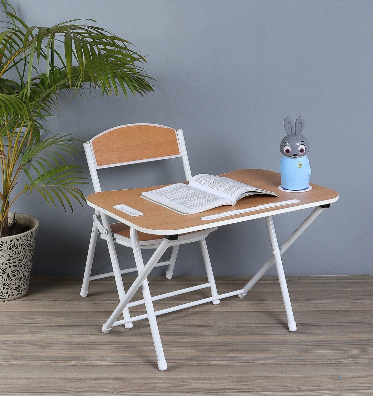 Foldable Table Chair Set Coffee (3-6 yrs)