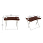 Foldable Table Chair Set Dark Coffee (3-6 yrs)