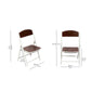 Foldable Table Chair Set Dark Coffee (3-6 yrs)